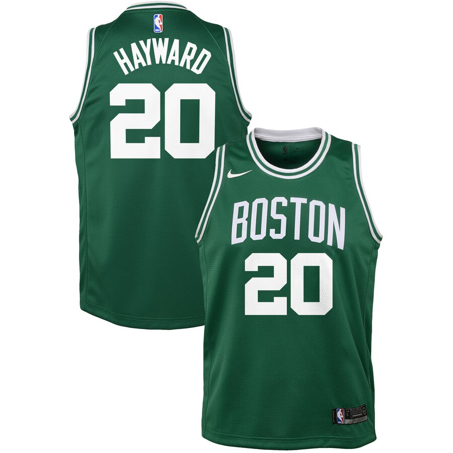Youth Boston Celtics Gordon Hayward #20 Swingman Nike Icon Edition Green Jersey 2401VCGH